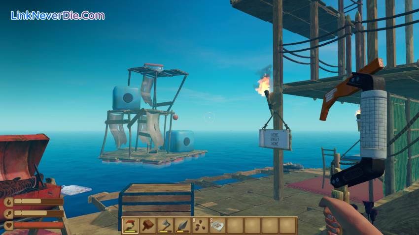 Hình ảnh trong game Raft (screenshot)