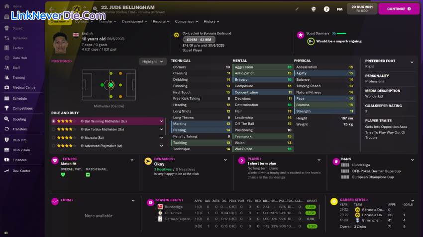 Hình ảnh trong game Football Manager 2022 (screenshot)