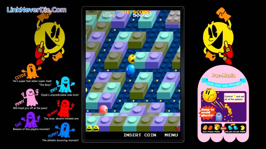 Hình ảnh trong game PAC-MAN MUSEUM+ (screenshot)