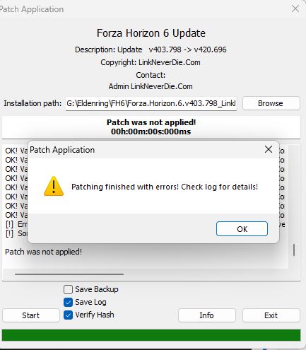 Lỗi cập nhật Forza Horizon 6 v403 >> v420 Lỗi cập nhật Forza Horizon 6 v403 >> v420