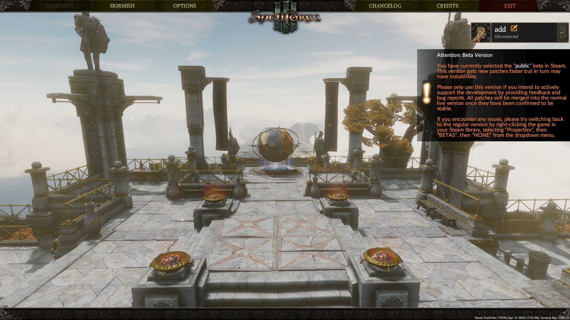 SpellForce 3: Soul Harvest v1.05.01 + Online không chơi được campaign