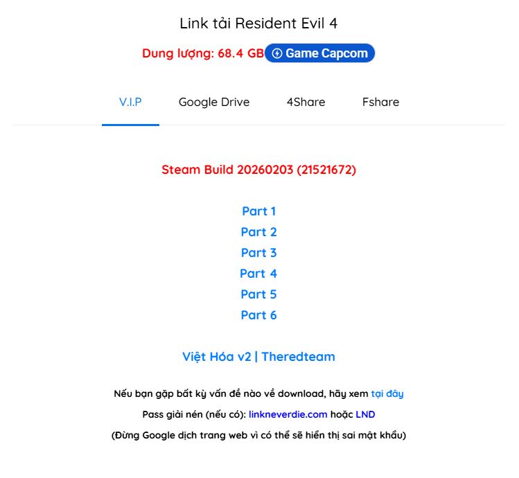 RE4 Remake bấm vào game thì steam hiện lỗi "No lincenses"