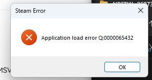 Lỗi Steam Application load error Q:0000065432 NRFTW Lỗi Steam Application load error Q:0000065432 NRFTW