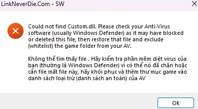 The Forest bị lỗi Microsoft .NET Framework "Unhandled exception has occured..."