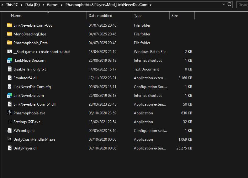 Thiếu file _Phasmophobia - LND Game Launcher để có thể lấy code Thiếu file _Phasmophobia - LND Game Launcher để có thể lấy code
