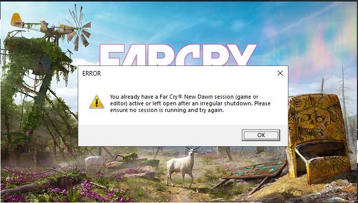 Far Cry New Dawn | Bác nào biết em bị lỗi gì không ạ :v em vừa chơi xong out ra vào lại thì như thế này 