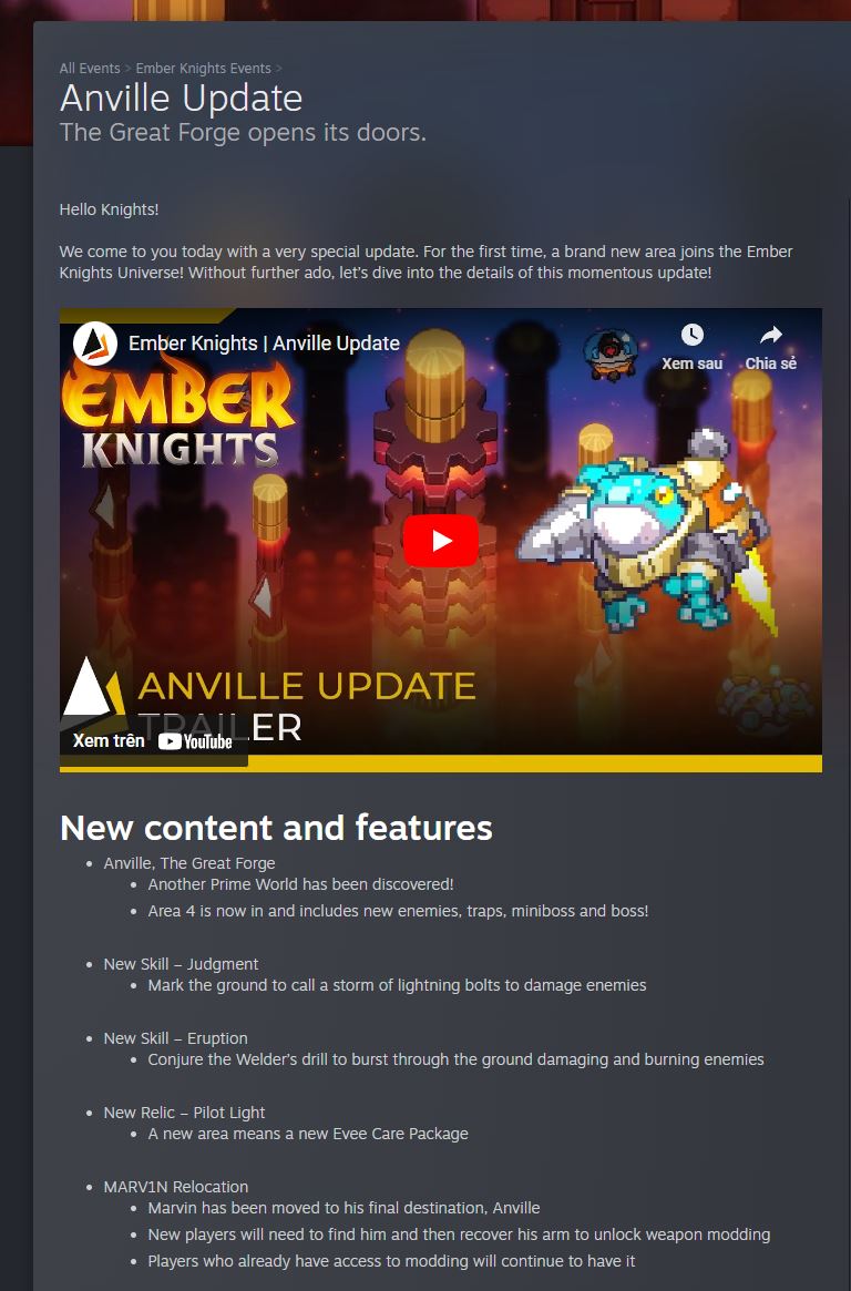 [Game Request] Ember Knights - Anville Update v0.6.0