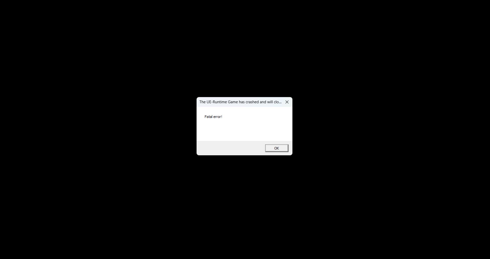 Lỗi fatal error!