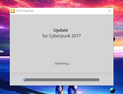 Lỗi update 1.06 -> 1.1  Cyberpunk 2077