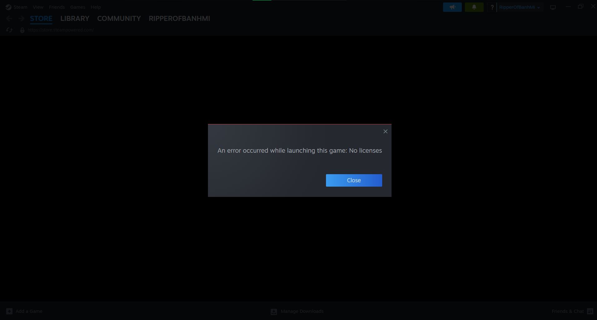 Oxygen Not Included bị lỗi No licenses