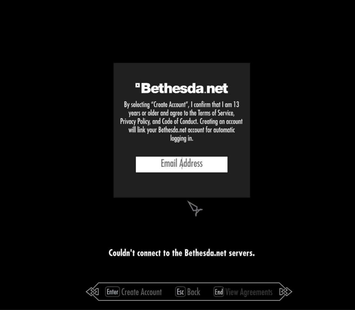 Lỗi game không thể kết nối bethesda.net