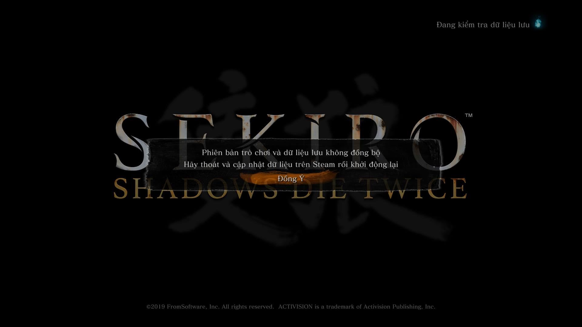 Sekiro: Shadows Die Twice không việt hoá đc lỗi phiên bản