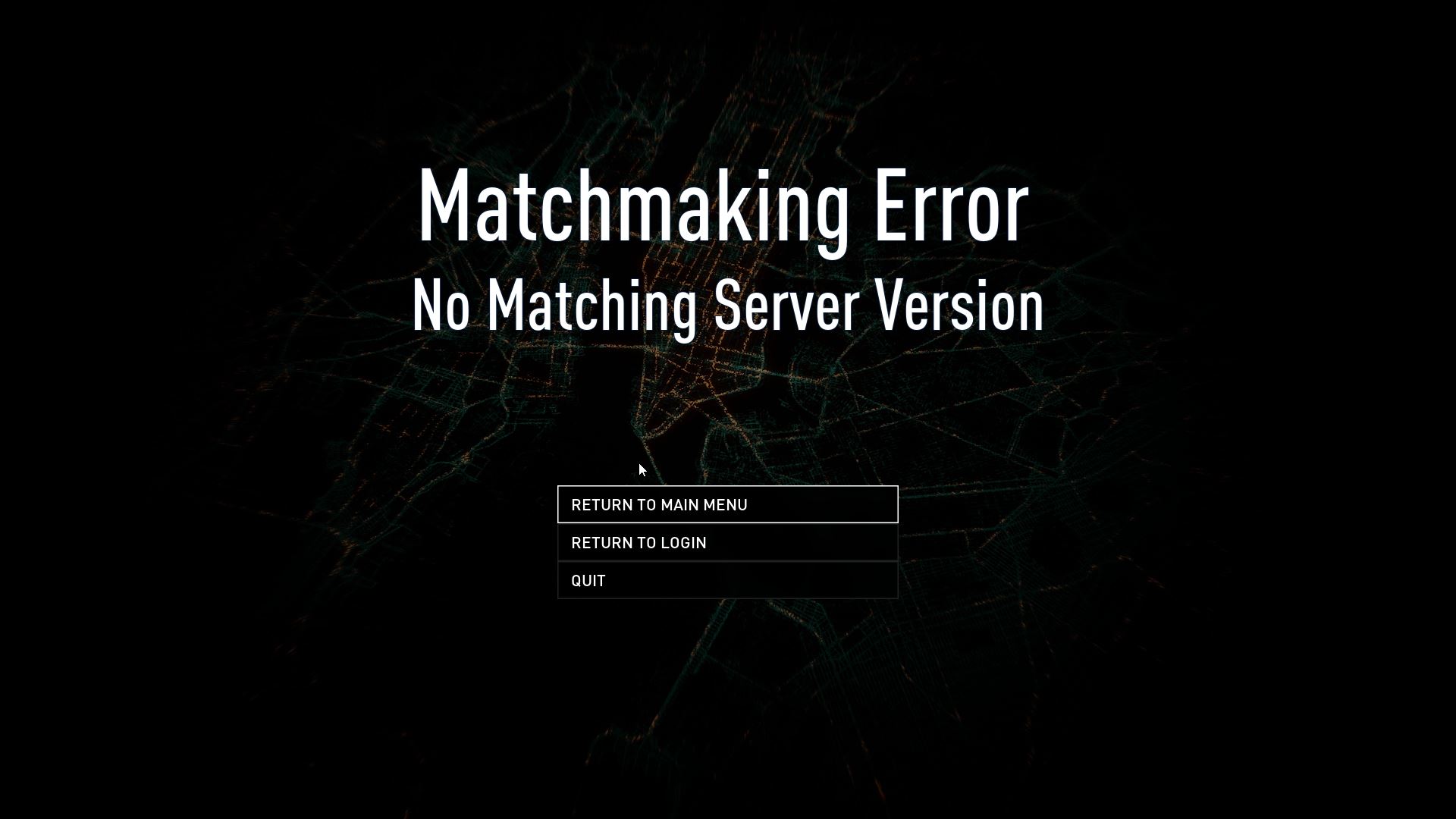[PayDay 3] No matching server version 