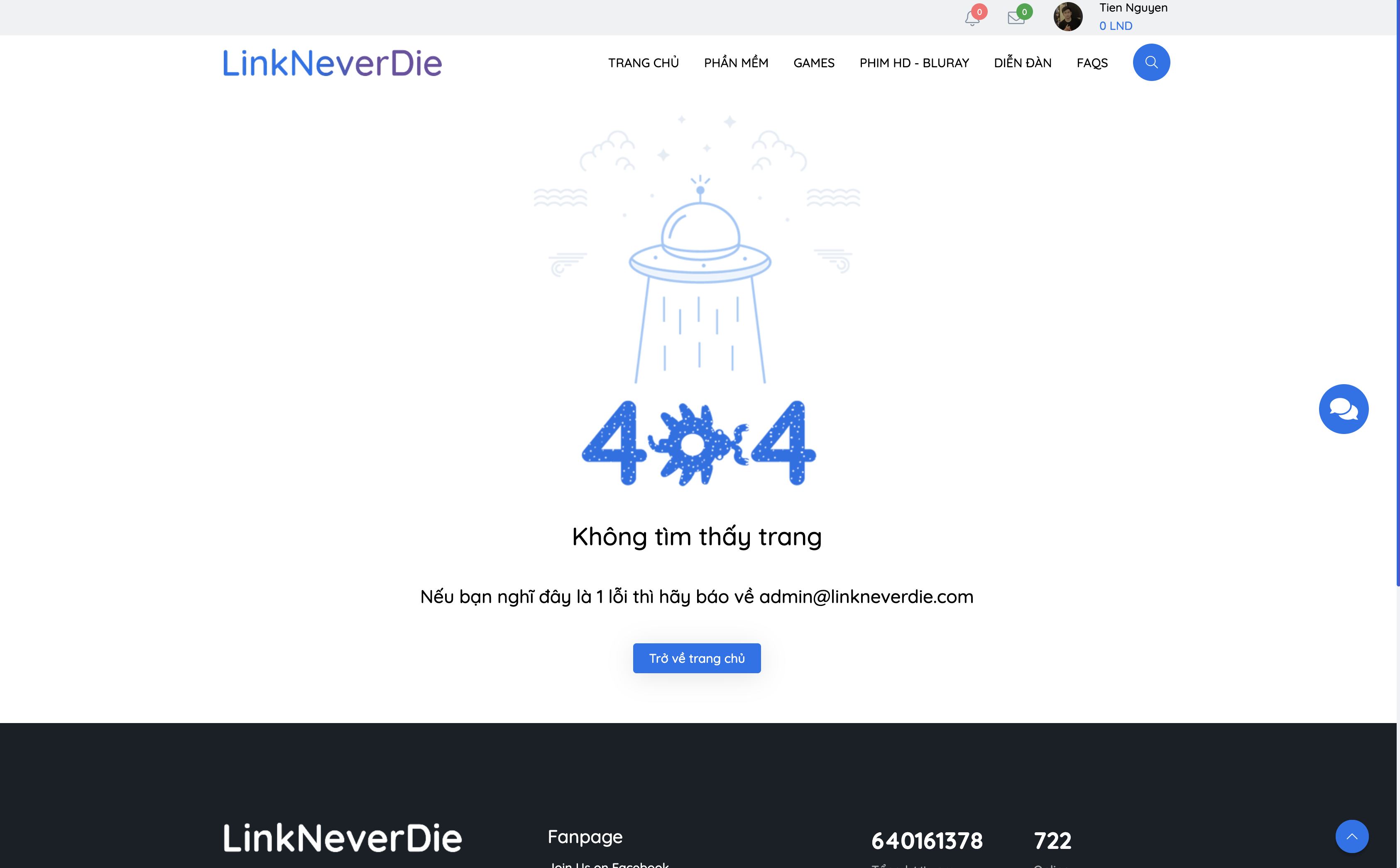 Lỗi link 404 Super Smash Bros.