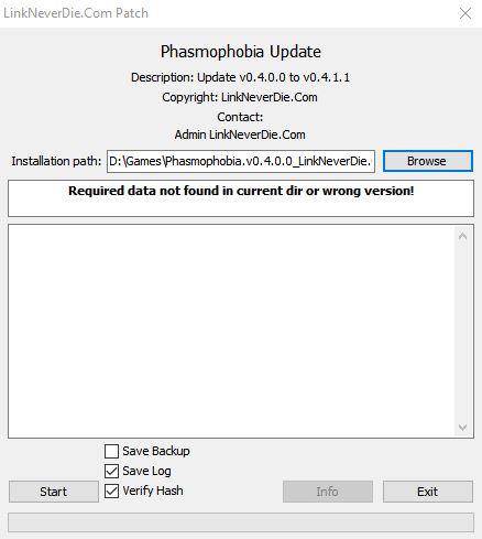 Lỗi update phasmophobia lên phiên bản 0.4.1.1