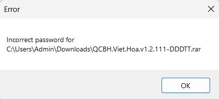 Tôi muốn biết mật khẩu của file Việt Hóa v1.2.111 | DDDTT Tôi muốn biết mật khẩu của file Việt Hóa v1.2.111 | DDDTT