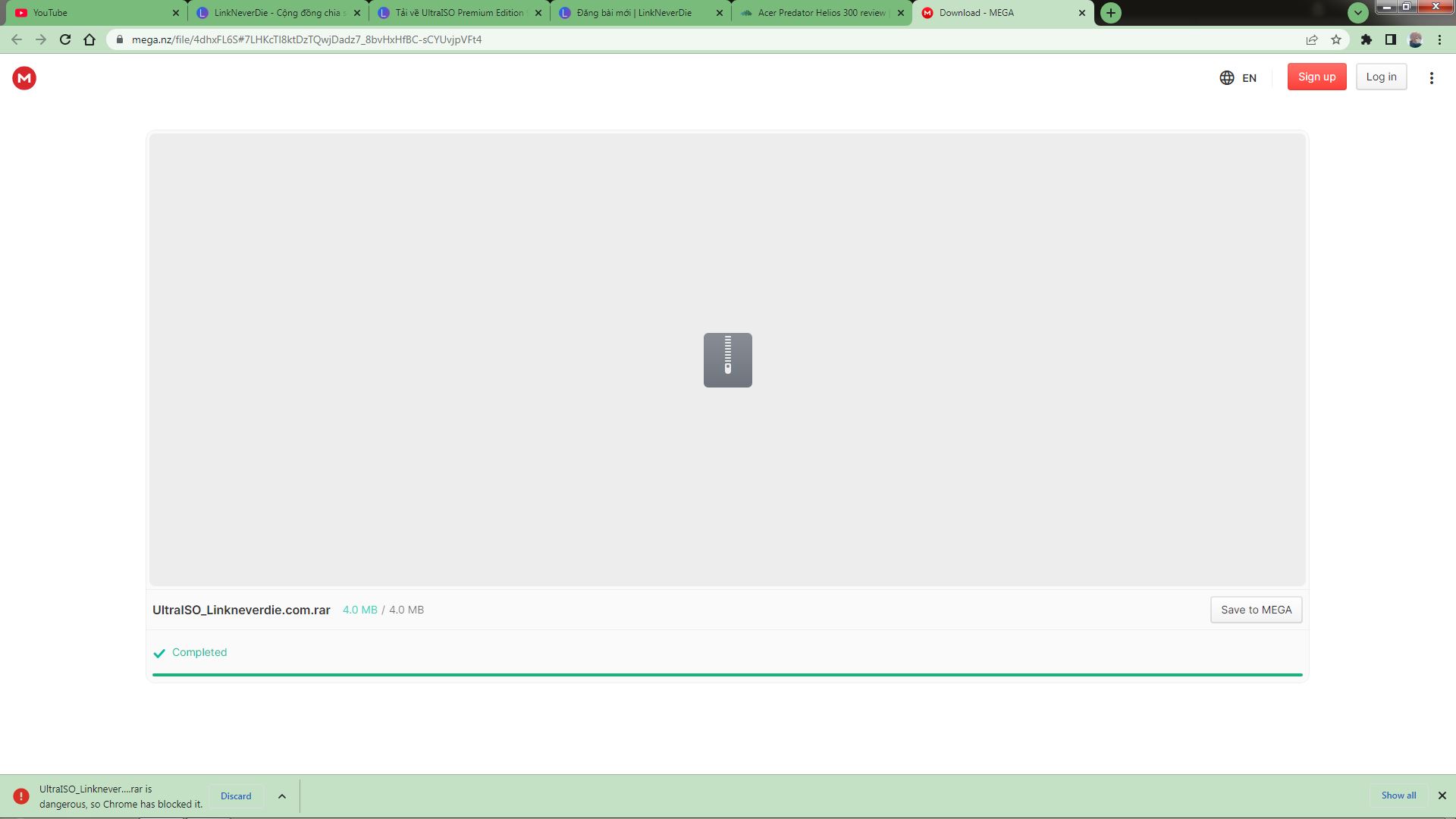 lỗi gg tự block file lỗi gg tự block file