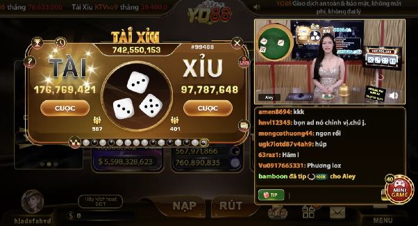 Tài xỉu YO88 – Trải nghiệm quen thuộc cho người chơi thích nhịp ổn định