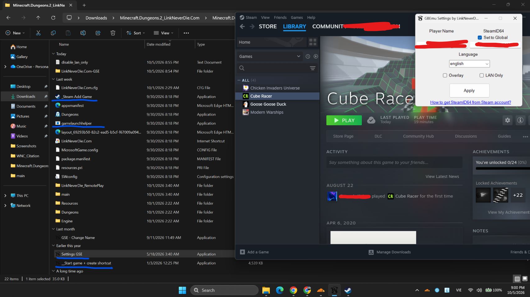 Lỗi online Minecraft dungeon II Lỗi online Minecraft dungeon II