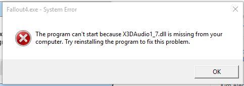 Hướng dẫn khắc phục và sửa lỗi X3DAudio1_7.dll