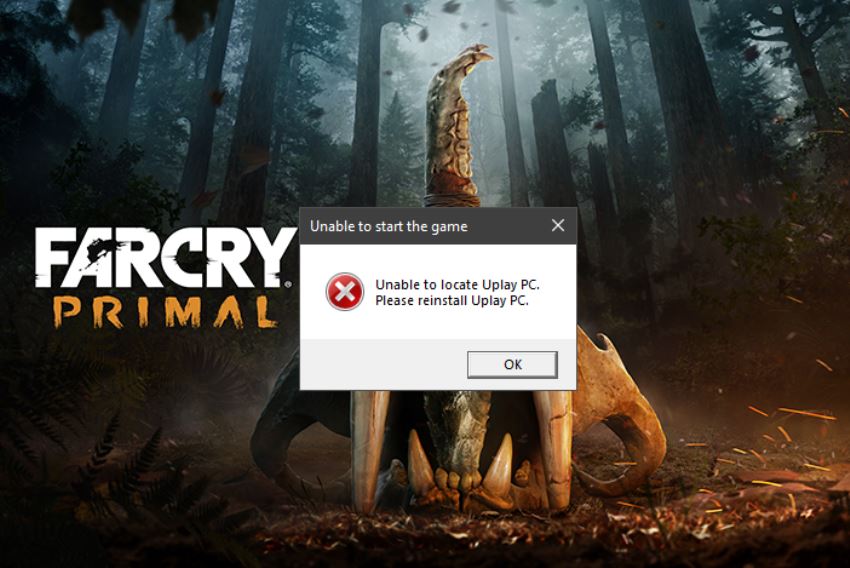 far cry primal unable to locate uplay pc steam