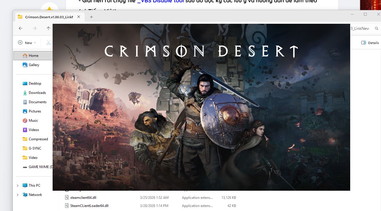 HỖ TRỢ GAME Crimson Desert tự thoát