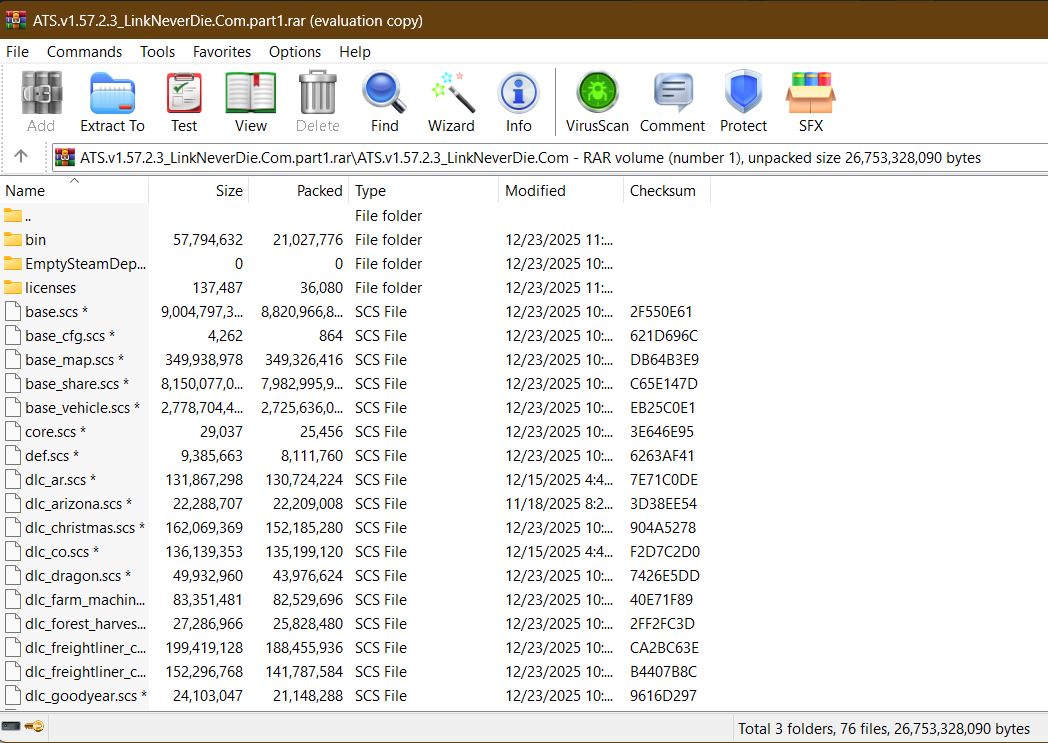 American Truck Simulator v1.57.2.3 thiếu LND Launcher 