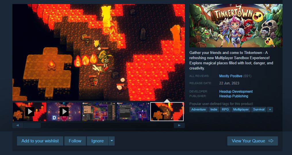 [Request Game] Tinkertown + online steam