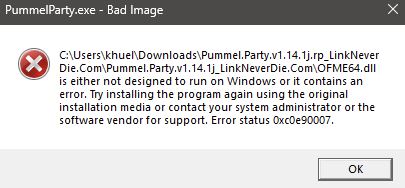 Lỗi game không vào được Lỗi game không vào được