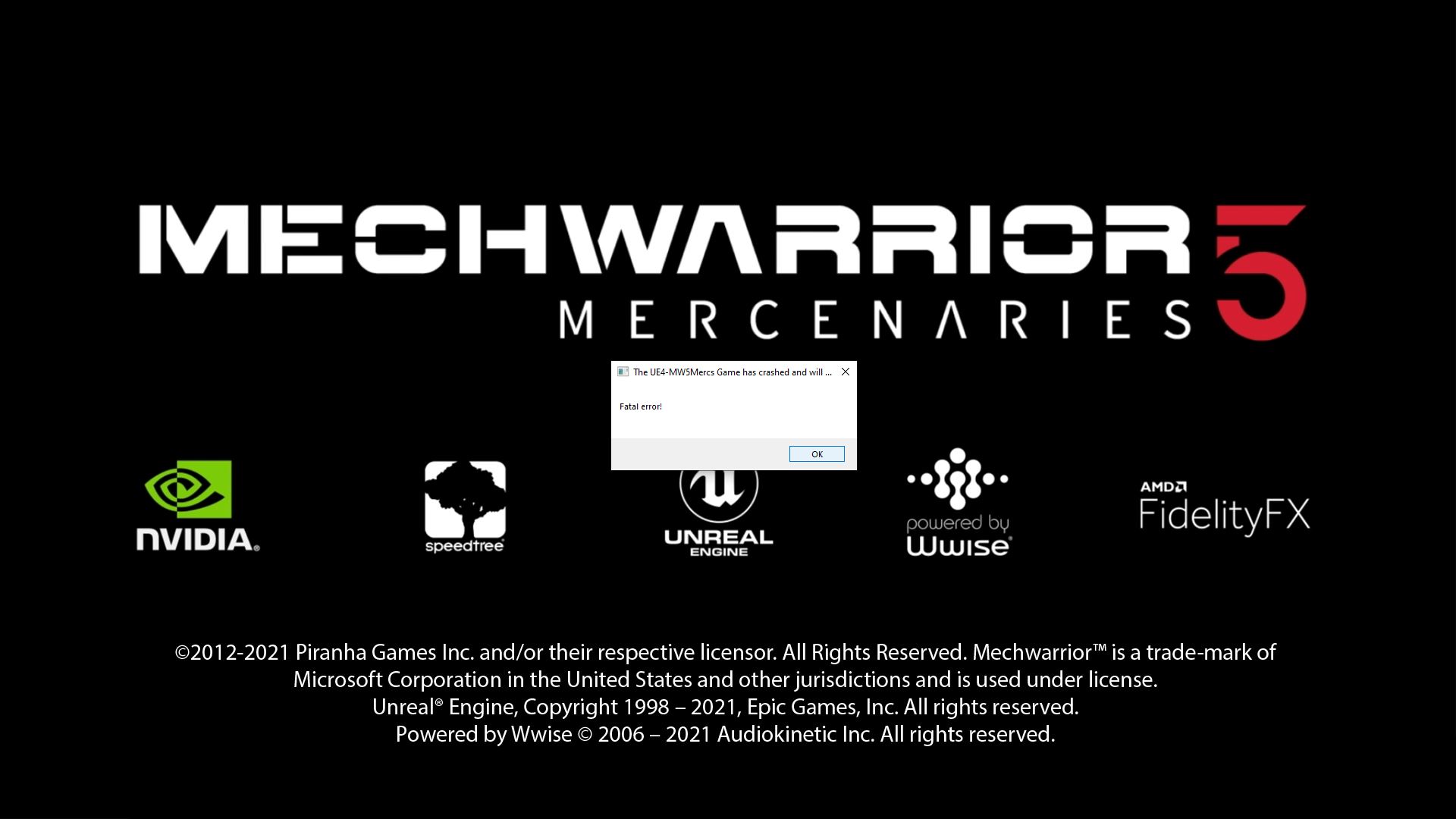[Request Repair] MechWarrior 5: Mercenaries