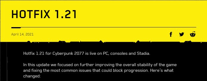 [Request Update] Cyberpunk 2077