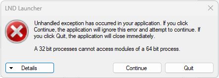 Báo lỗi Unhandled exception has occured in your application