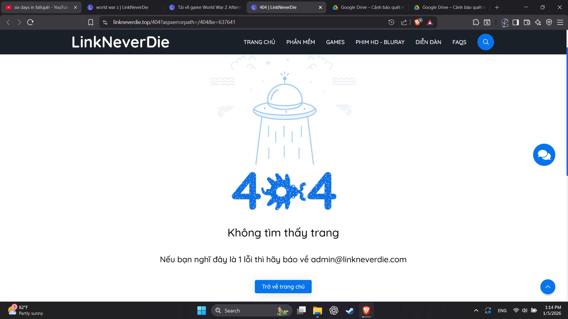 Lỗi link World War Z