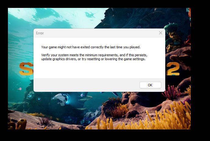 Lỗi Subnautica2 Lỗi Subnautica2