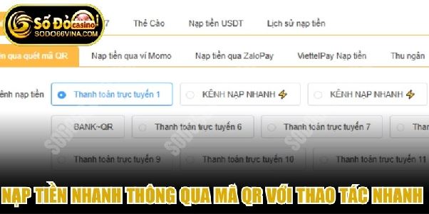 Nạp tiền sodo66vina.com