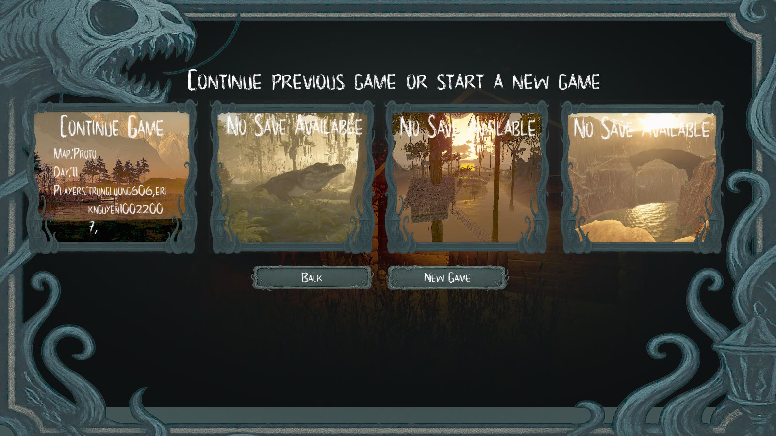 Lỗi không chọn được các map khác trong Gone Fishing