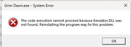 Grim Dawn lỗi khởi động a 32 bit processes cannot access modules of a 64 bit process Grim Dawn lỗi khởi động a 32 bit processes cannot access modules of a 64 bit process
