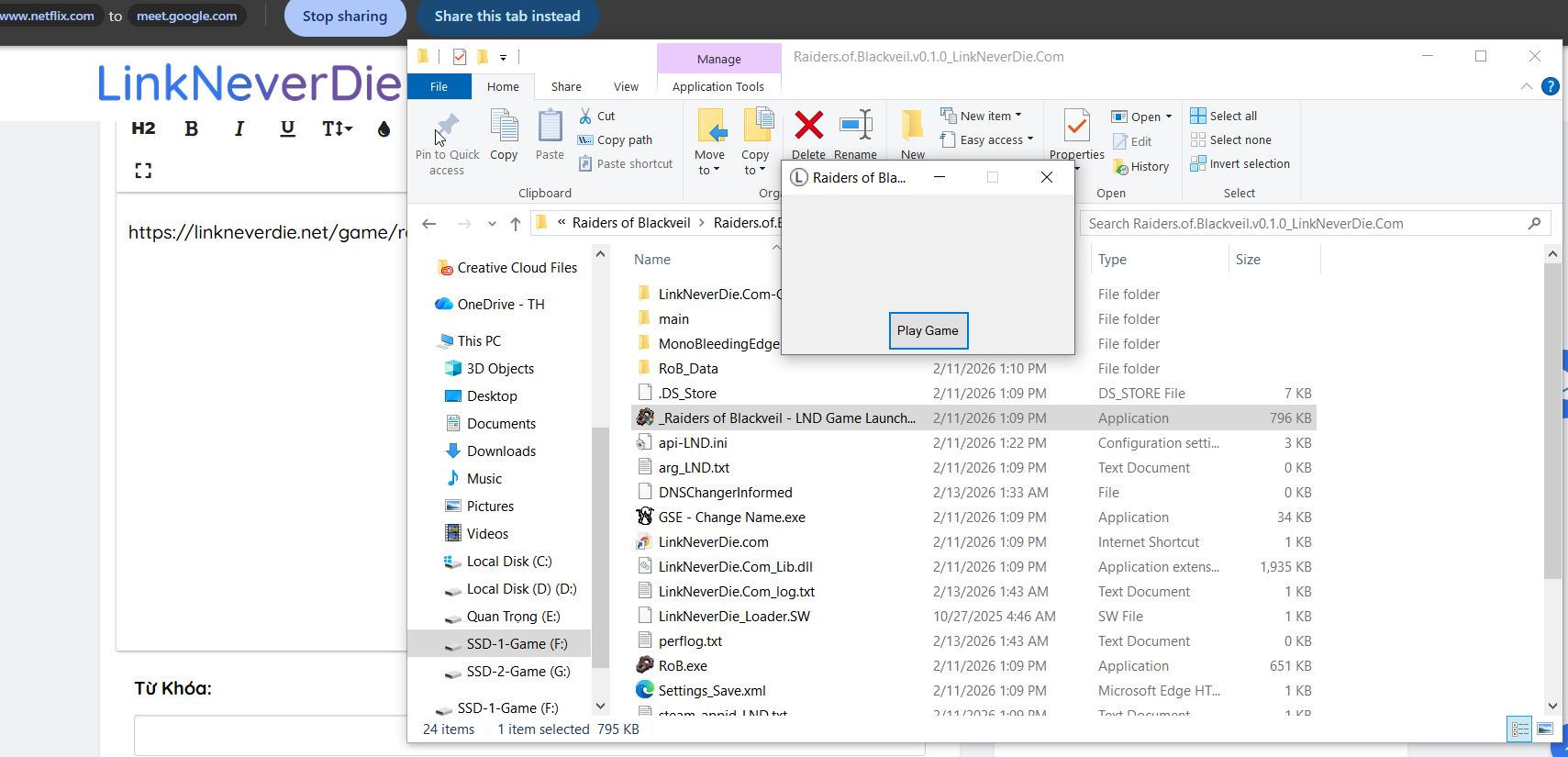Không có option để active steam fake Không có option để active steam fake