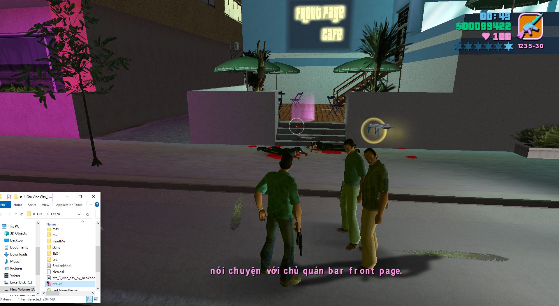 Grand Theft Auto: Vice City, lỗi Unhandled exception: c0000005