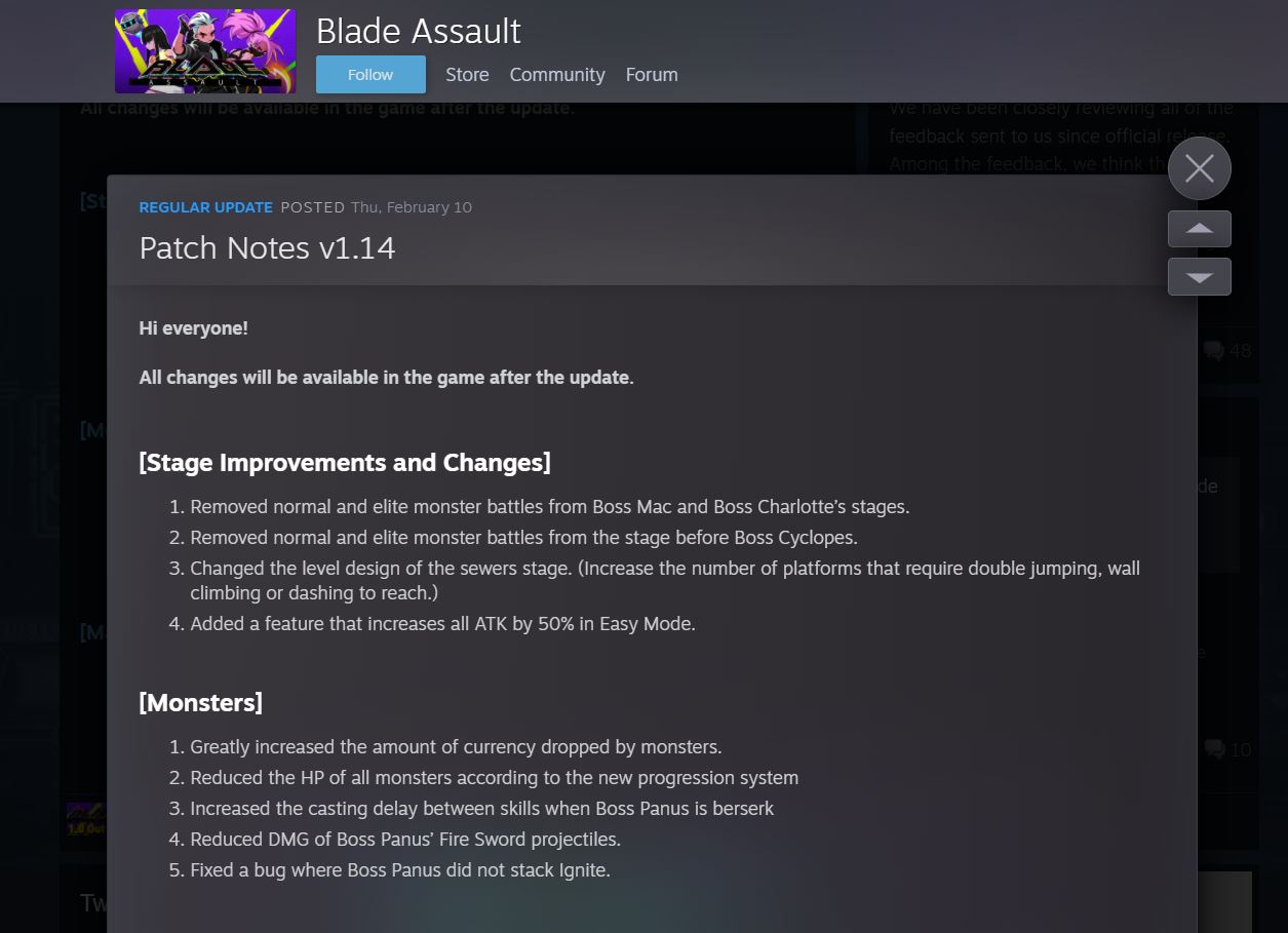 [Request Update] Game Blade Assault: Từ v0.3320 lên v1.14
