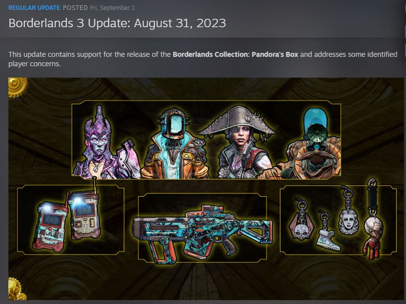 [Request Update] Borderlands 3  31/08/2023