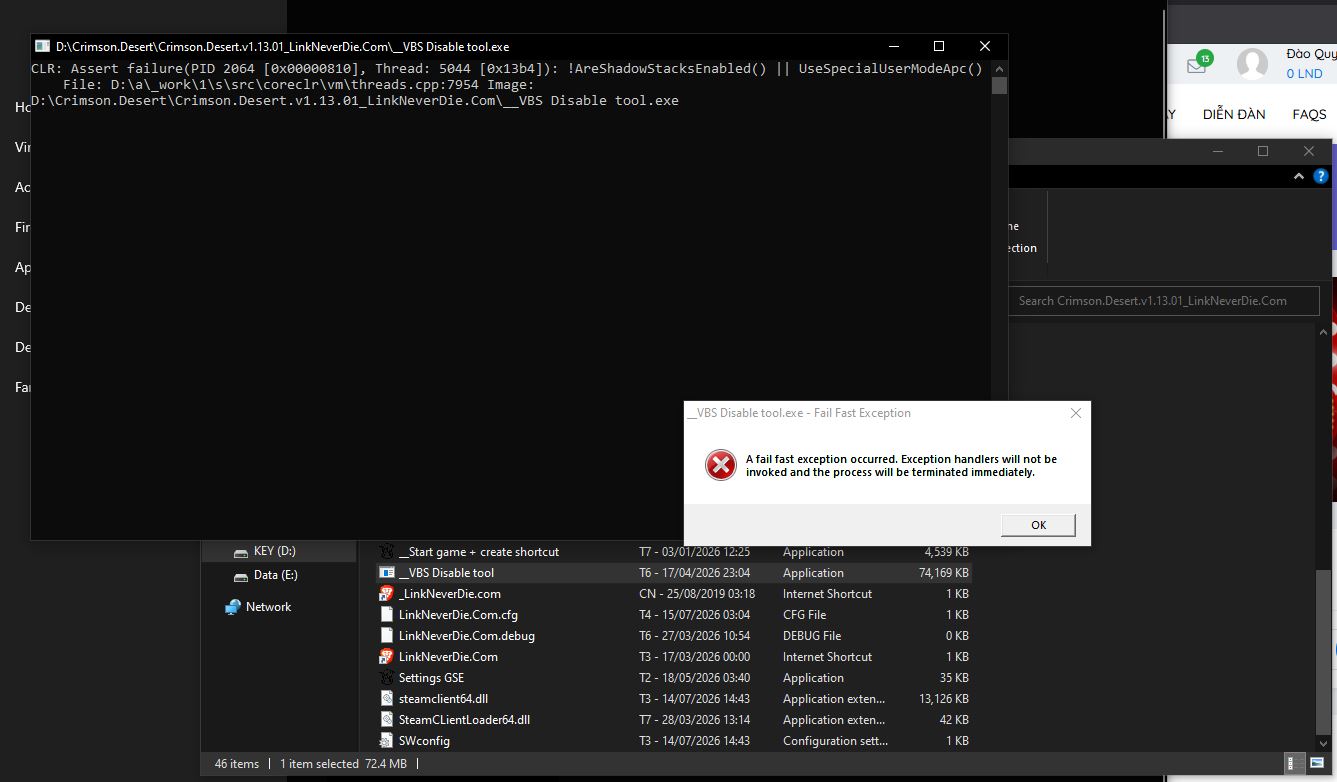 Lỗi VBS Disable tool