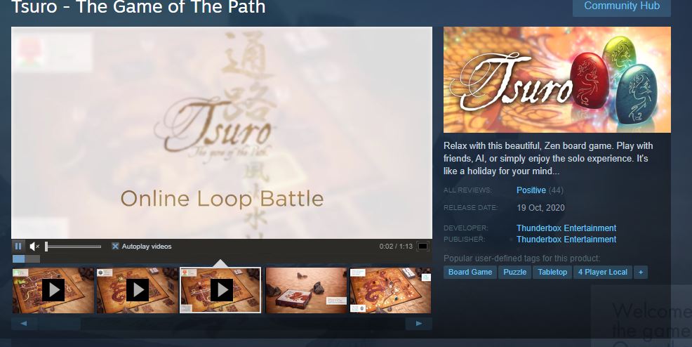 [Request Game] Tsuro - The Game of The Path