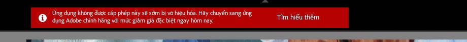 Adobe phát hiện phần mềm cr@ck và vô hiệu hóa