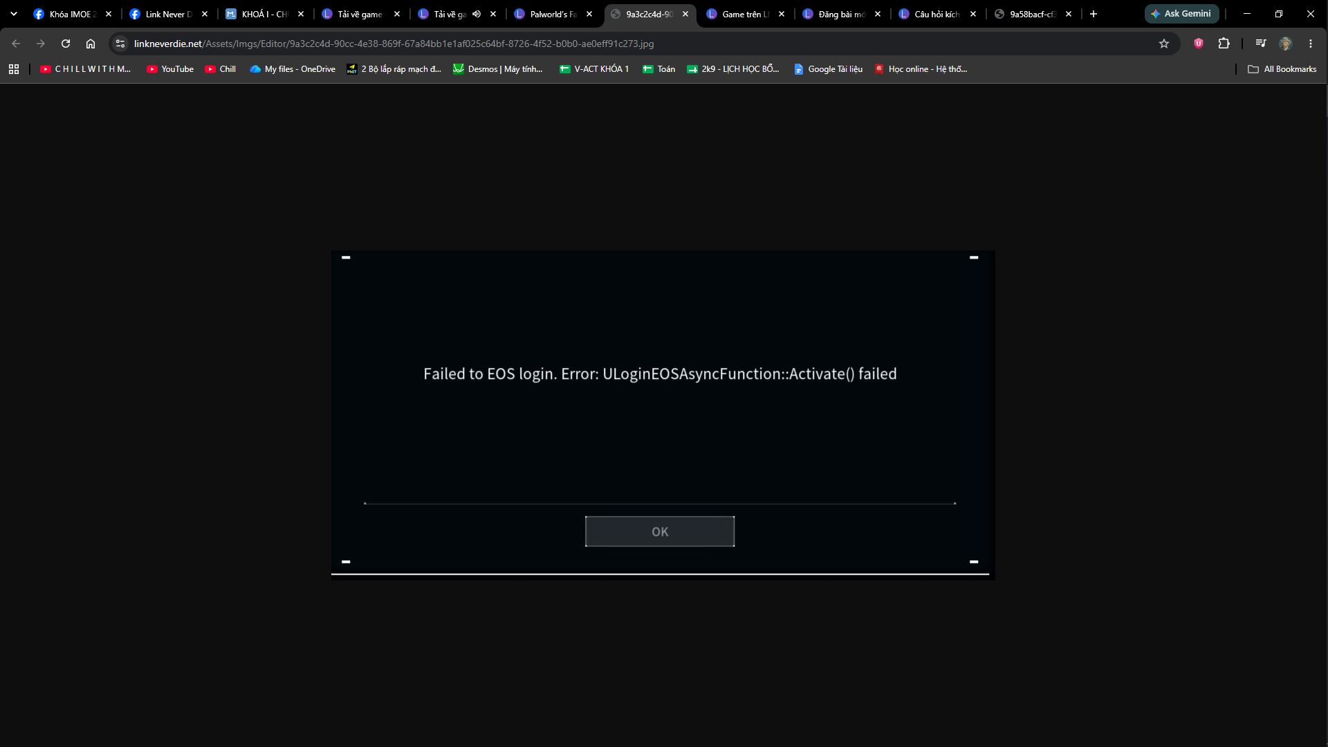 lỗi EOS login lỗi EOS login