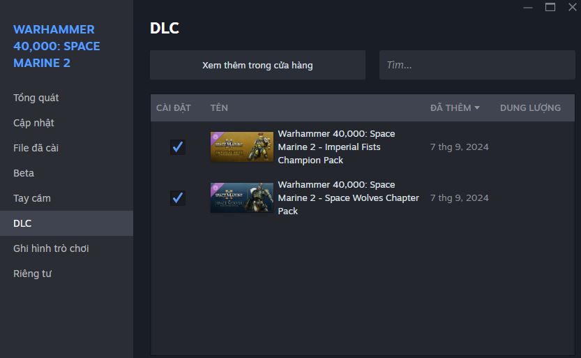 Update DLC Unlocker cho Warhammer Space Marine 2 