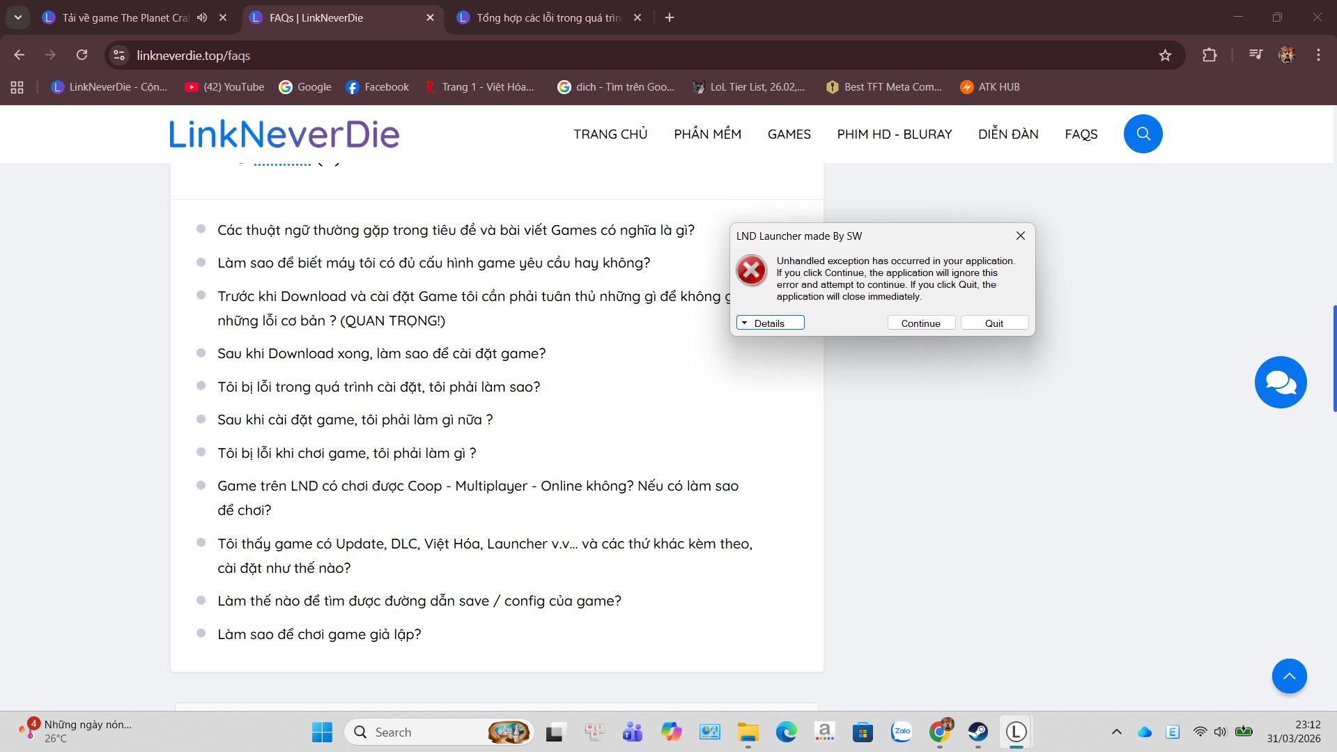 Lỗi Planet Craft. Mọi người giúp với ạ. Khi vào bị hiện lên lỗi này Lỗi Planet Craft. Mọi người giúp với ạ. Khi vào bị hiện lên lỗi này