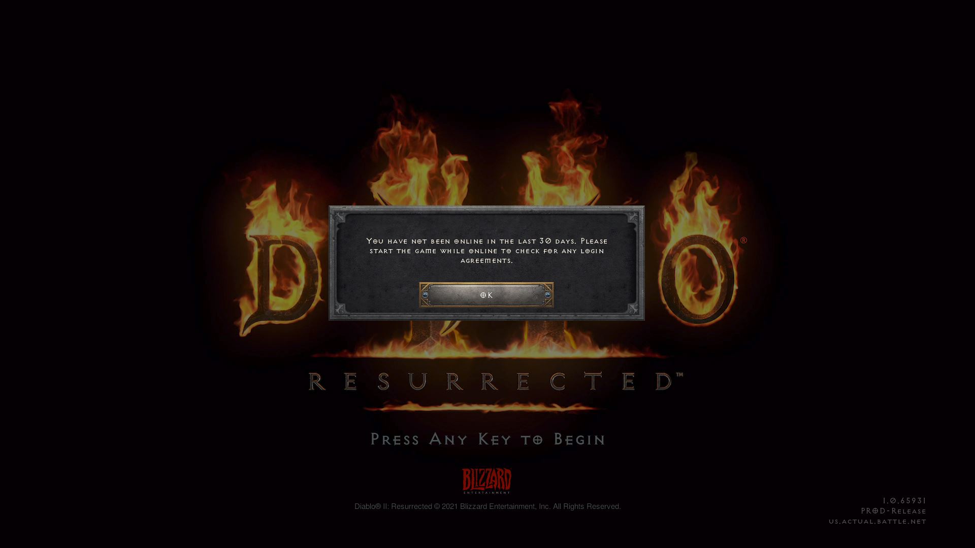 Lỗi game Diablo II Resurrected 