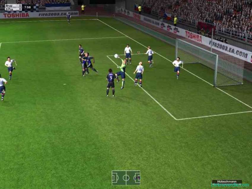 Hình ảnh trong game FIFA 2003 (screenshot)