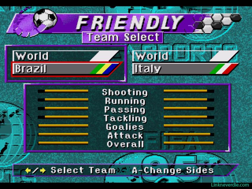 Hình ảnh trong game FIFA 95 (screenshot)